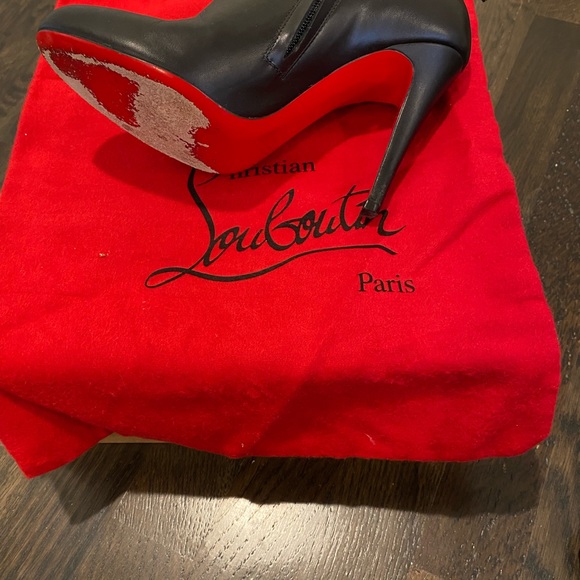 Christian Louboutin Belle100 black bootie size 38 - Picture 7 of 9